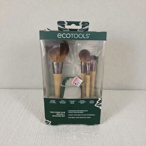 EcoTools Makeup Brush Set with Brown and Tan Handles #159